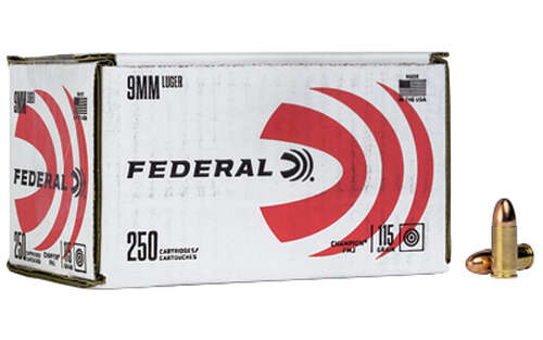 Ammunition Federal Champion 9mm FED CHAMP 9MM 115GR FMJ 250/1000