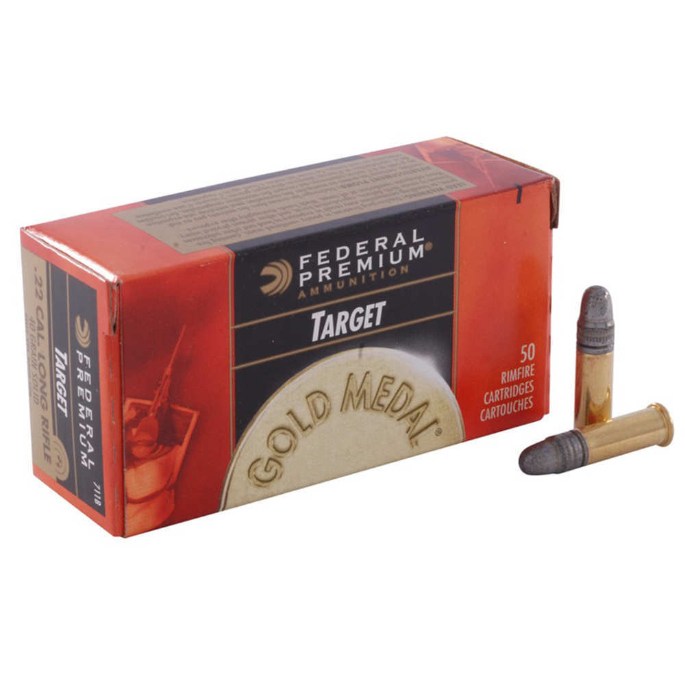 Ammunition Federal 4.50" 22LR GOLD MEDAL 22LR 40GR TARGET 50/BX