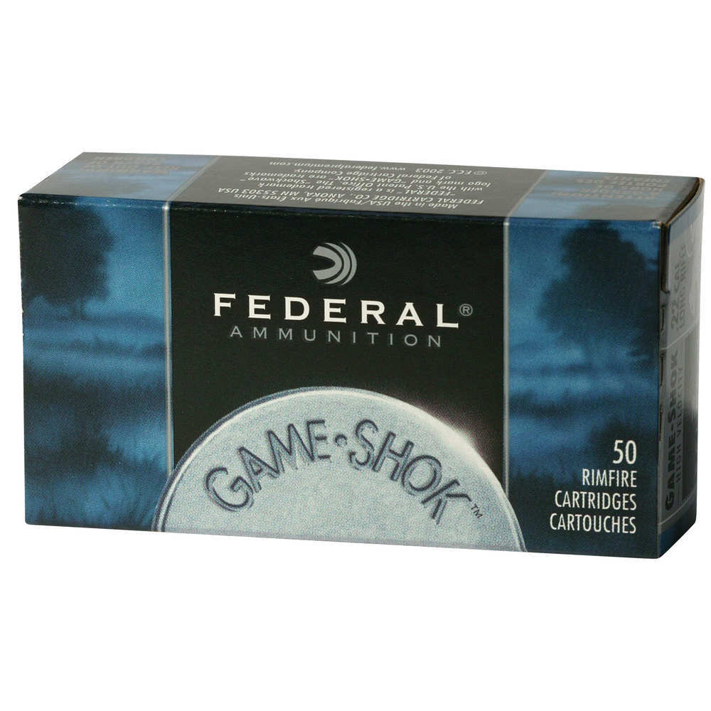 Ammunition Federal 4.50" 22LR GAME-SHOK 22LR 38GR CPHP 50/BX