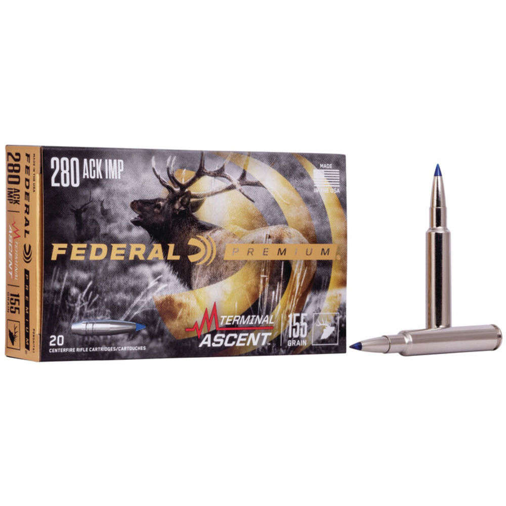 Ammunition Federal 4.50" PREM 280 ACK IMP TROPHY CPR 140GR 20/BX