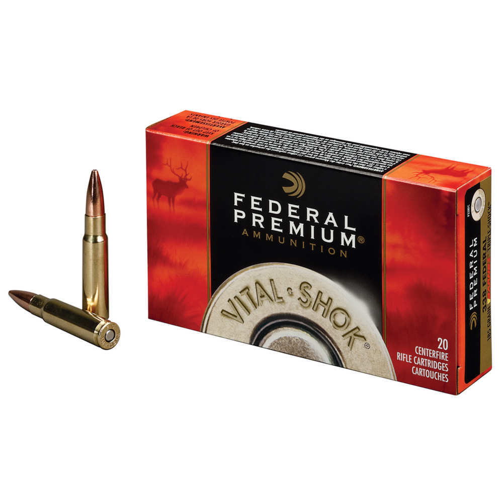 Ammunition Federal 4.50" 7mmRemMag VITAL-SHOK 7MM REM MAG 150GR COPPER 20RD