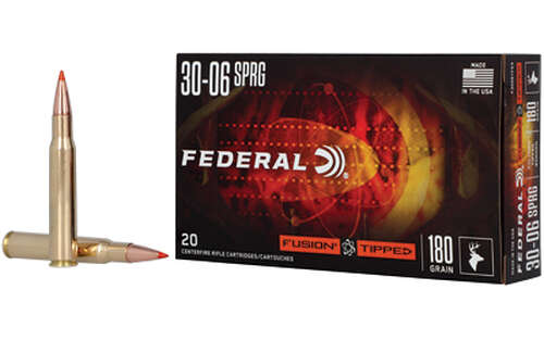 Ammunition Federal Fusion 30 06 FUSION TIPPED 30-06SPG 180GR 20/200