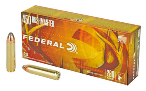 Ammunition Federal Fusion 450Bushmaster FUSION 450BUSH 260GR 20/200