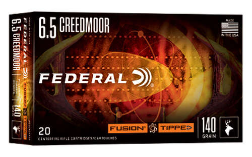 Ammunition Federal Fusion 6.5Creedmoor FUSION TIPPED 6.5CRD 140GR 20/200