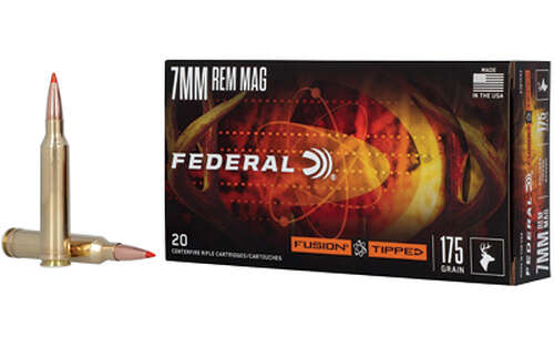 Ammunition Federal Fusion 7mmRemMag FUSION TIPPED 7MM REM 175GR 20/200