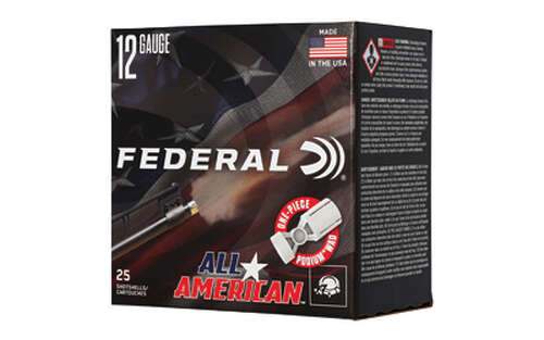Ammunition Federal All American 12Gauge FED ALL AMER 12GA 2.75" 1 1/8OZ #8