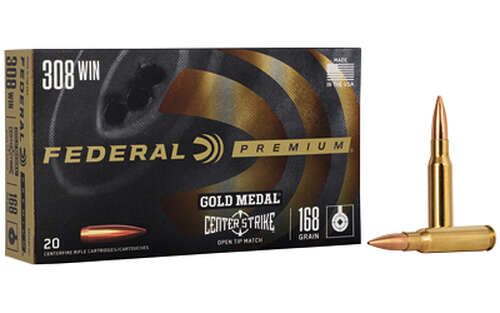 Ammunition Federal Federal Premium 308Win FED GOLD MDL 308WIN 168GR OTM 20/200