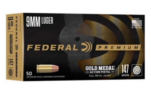 Ammunition Federal Gold Medal 40SW FED GLD MDL 40S&W 180GR FMJ 50/500