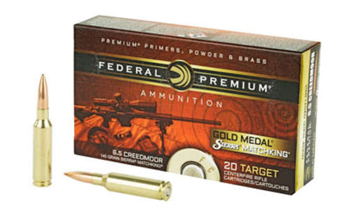 Ammunition Federal Gold Medal 6.5Creedmoor FED GOLD MDL 6.5CREED 140GR SMK 20