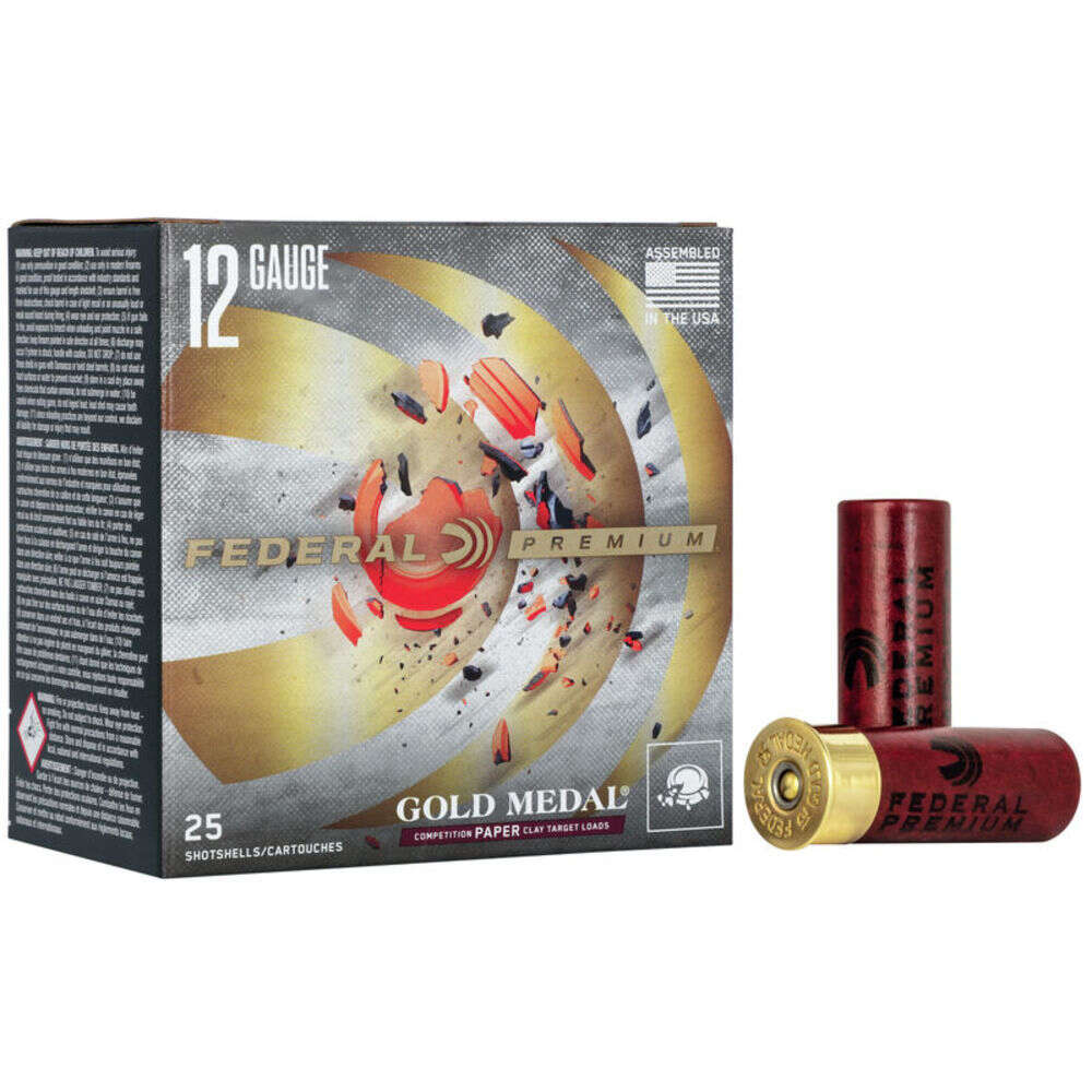 Ammunition Federal Federal Premium 12Gauge FED GLD MDL 12GA 2.75" 1OZ #7.5 25