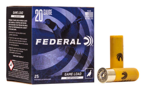 Ammunition Federal Game Load 20Gauge2.75" FED GAME LOAD 20GA 2.75 #6 25/250