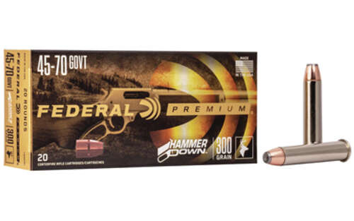 Ammunition Federal Federal Premium 45 70GOVT FED HMR DWN 45-70GVT 300GR SP 20/200