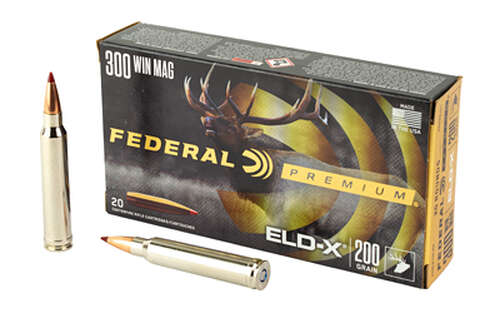 Ammunition Federal Federal Premium 300WinMag FED PREM 300WIN 200GR ELD-X 20/200