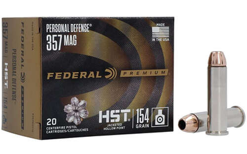 Ammunition Federal PERSONAL DEFENSE 357Magnum|38Special FED PRM 357MAG 154GR HST JHP 20/200