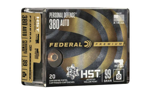 Ammunition Federal Hydra Shok Deep FED HYDRA-SHOK DEEP 380AUTO 99GR 20/