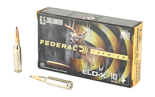 Ammunition Federal Federal Premium 6.5Creedmoor FED PREM 6.5CRD 143GR ELD-X 20/200