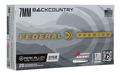 Ammunition Federal Premium Classic FED TERM ASCENT 7MM BC 170GR 20/200