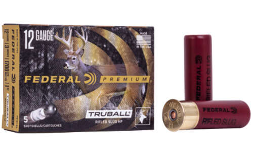 Ammunition Federal Federal Premium 12Gauge3" FED VSHOK 12GA 3" TB SLUG HP 5/250 • Model: Federal Premium