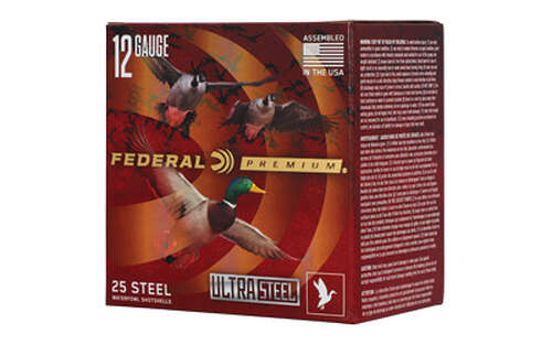 Ammunition Federal Ultra Steel 12Gauge FED ULT STL 12GA 3" 1.25OZ BB 25/250 • Model: Ultra Steel