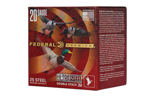 Ammunition Federal Ultra Steel 20Gauge3" FED ULT STL 20GA 3" 1OZ #2/#4 25/250