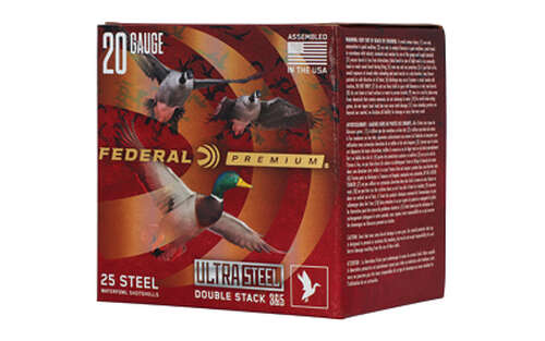 Ammunition Federal Ultra Steel 20Gauge3" FED ULT STL 20GA 3" 1OZ #3/#5 25/250