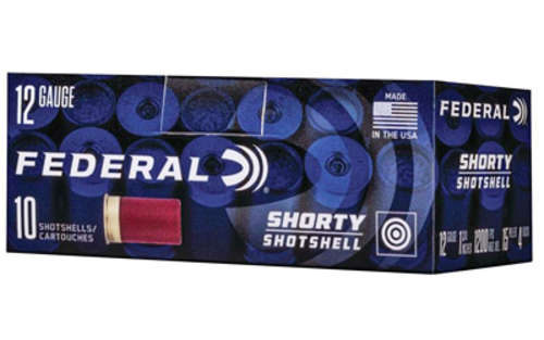 Ammunition Federal Shorty Shotshell 12Gauge FED SHRTY SS 12GA 1.75" 4BCK 10/100 • Model: Shorty Shotshell