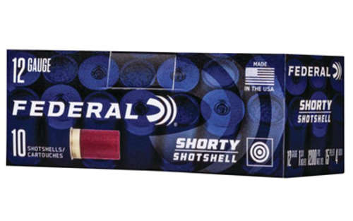 Ammunition Federal Shorty Shotshell 12Gauge FED SHRTY SS 12GA 1.75" 8SHOT 10/100