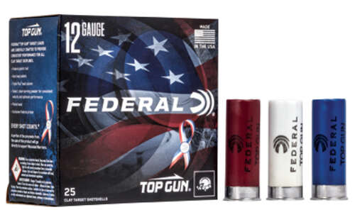 Ammunition Federal Top Gun 12Gauge FED TOP GUN 12GA 2.75" #8 RWB 25/250