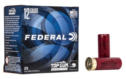 Ammunition Federal Top Gun 12Gauge FED TOP GUN 12GA 2.75" #7.5 1 OZ 25/