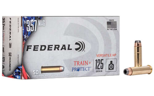 Ammunition Federal Train & Protect 357Magnum|38Special FED TRAIN/PROTCT 357MAG 125GR VHP 50 • Model: Train & Protect