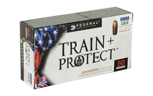 Ammunition Federal Train & Protect 9mm FED TRAIN/PROTCT 9MM 115GR VHP 50 • Model: Train & Protect