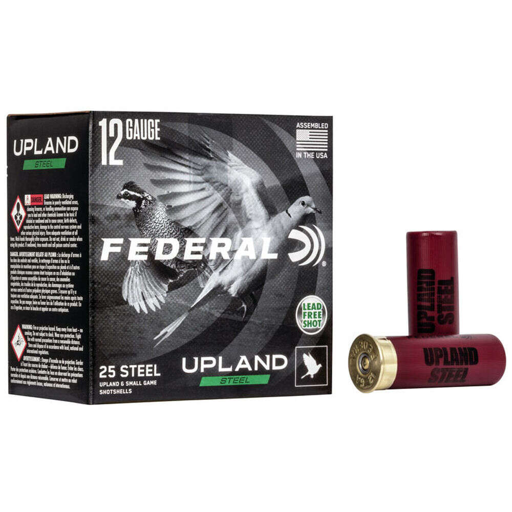 Ammunition Federal Upland Steel 12Gauge FED STL 12GA 2.75" #7.5 1 OZ 25/250 • Model: Upland Steel