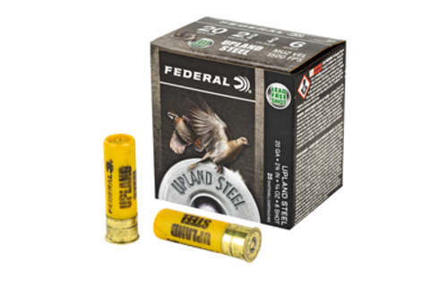 Ammunition Federal Upland Steel 20Gauge2.75" FED UPLND STL 20GA 2.75" #6 25/250