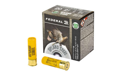 Ammunition Federal Upland Steel 20Gauge2.75" FED UPLND STL 20GA 2.75" #7.5 25/250 • Model: Upland Steel