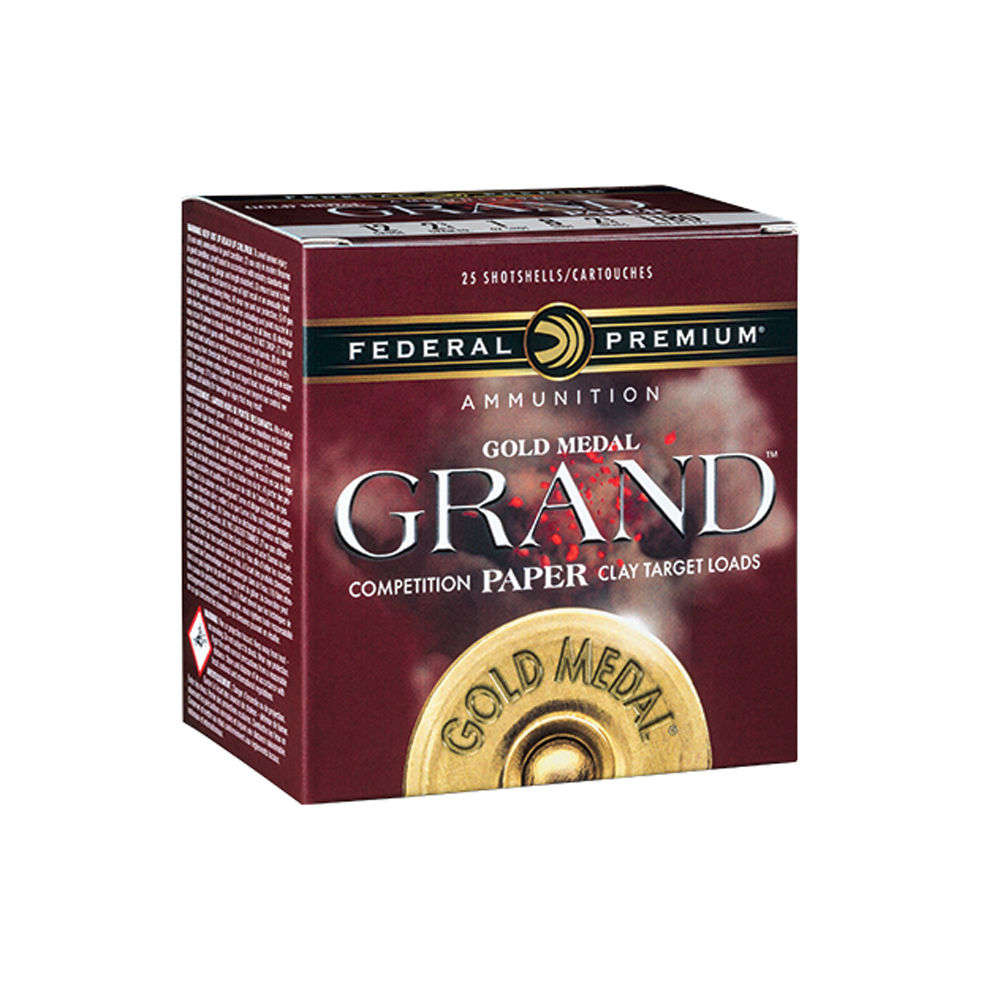 Ammunition Federal 1 1/8 oz 12Gauge FED GMT11775 PAPER       12 2.75 7.5   1-1/8 25/10 • Model: 1 1/8 oz