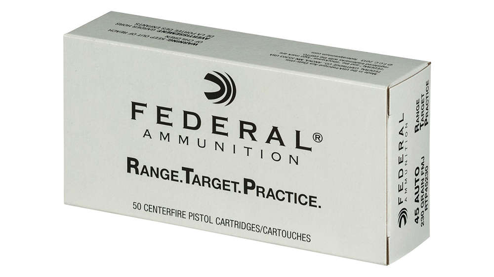 Ammunition Federal 404 ft lbs 45ACP FED RTP45230     45A       230 FMJ  RNGTRT   50/20