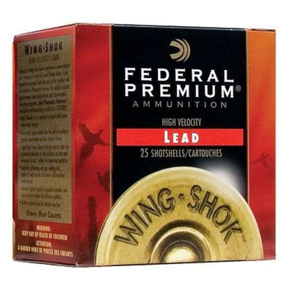 Ammunition Federal 1 5/8 oz 12Gauge FED P1295     WNGSHK     12 3IN 5SHT   1-5/8 25/10