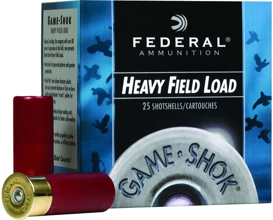 Ammunition Federal 1 1/8 oz 12Gauge FED H1234     GMSHK FLD  12 2.75 4SHT  1-1/8 25/10