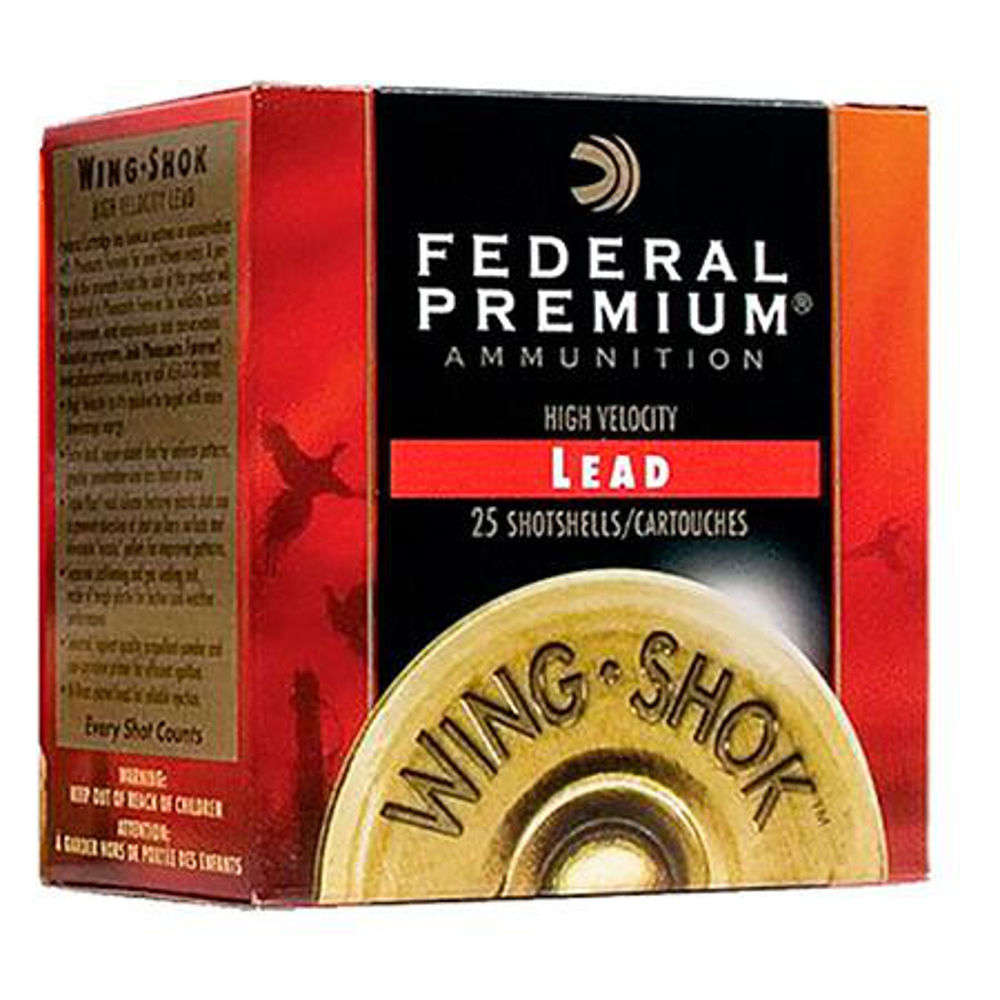 Ammunition Federal 1 3/8 oz 12Gauge FED P1385     WNGSHK HV 12 2.75  5SHT 13/8   25/10