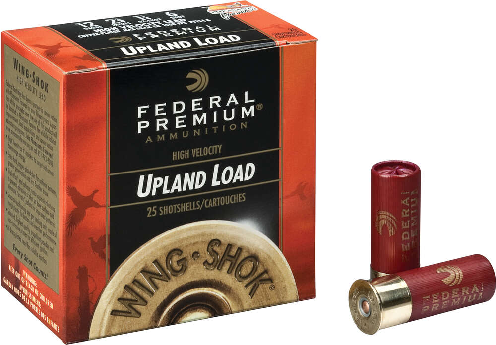 Ammunition Federal 1 1/8 oz 12Gauge FED P1284     WNGSHK HV 12 2.75  4SHT 11/8   25/10