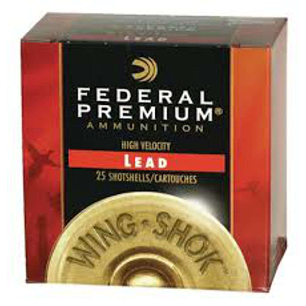 Ammunition Federal 1 1/8 oz 12Gauge FED P1286     WNGSHK HV 12 2.75  6SHT 11/8   25/10