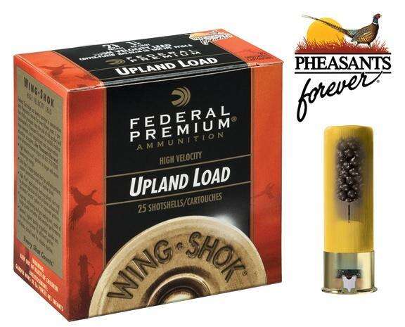 Ammunition Federal 1 oz 20Gauge FED PF2045    WNGSHK HV 20  2.75  5SHT   1OZ 25/10