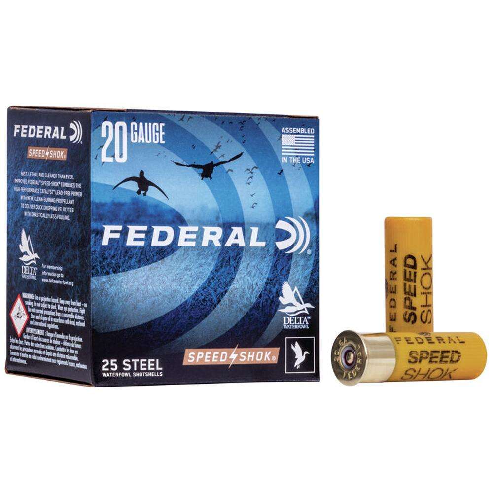 Ammunition Federal 3/4 oz 20Gauge FED WF2087     SPDSHK    20 2.75 7SHT    3/4 25/10