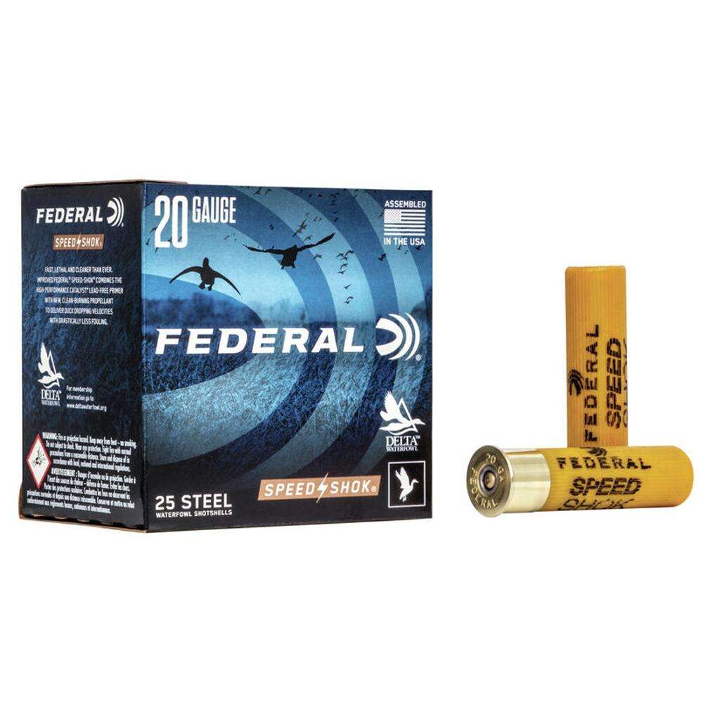 Ammunition Federal 7/8 oz 20Gauge FED WF2091     SPDSHK    20 3IN  1   STL 7/8 25/10