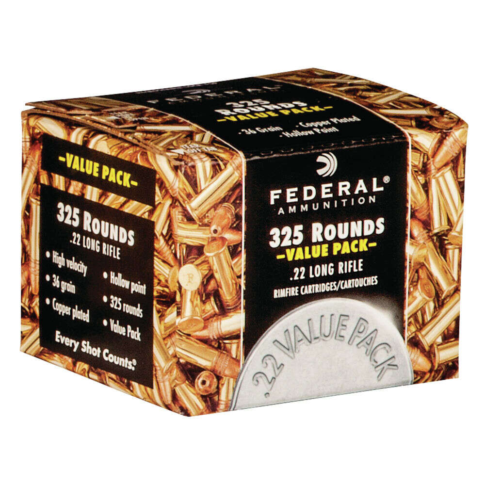 Ammunition Federal 127 ft lbs 22LR FED 725            22LR     36 CPHP         325/10