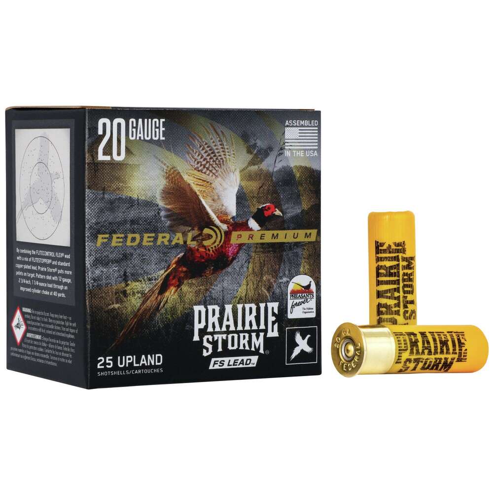 Ammunition Federal 1 oz 20Gauge FED PFX204FS4 PRSTRM     20 2.75 4SHT    1OZ 25/10