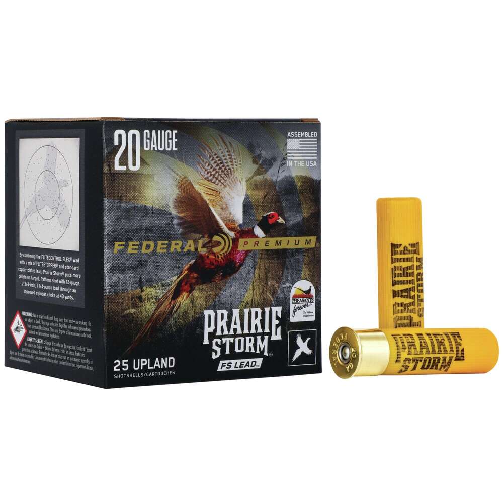 Ammunition Federal 1 1/4 oz 20Gauge FED PFX258FS4 PRSTRM    20  2.75  4SHT  11/4 25/10 • Model: 1 1/4 oz