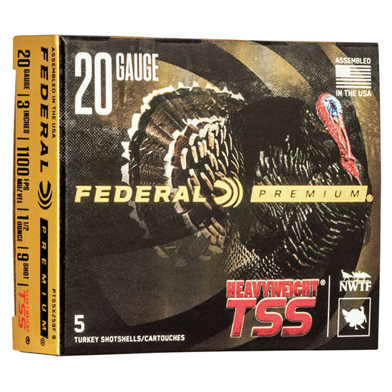 Ammunition Federal 1 1/2 oz 20Gauge FED PTSSX259F9   TSS TKY 20 3IN  9SHT    11/2 5/50