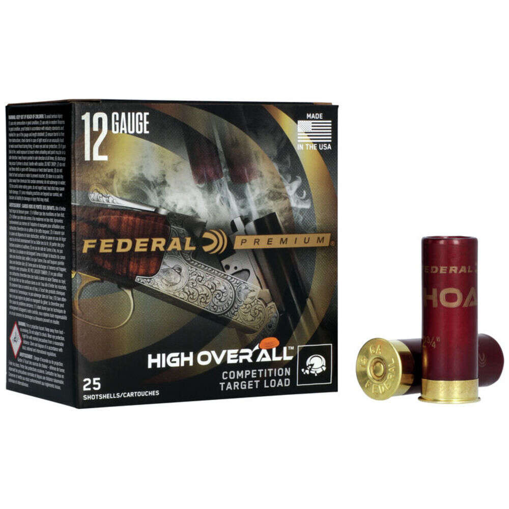 Ammunition Federal 1 oz 12Gauge FED HOA12HC185  PREM TRGT 12 2.75 8.5SHT 1OZ 25/10