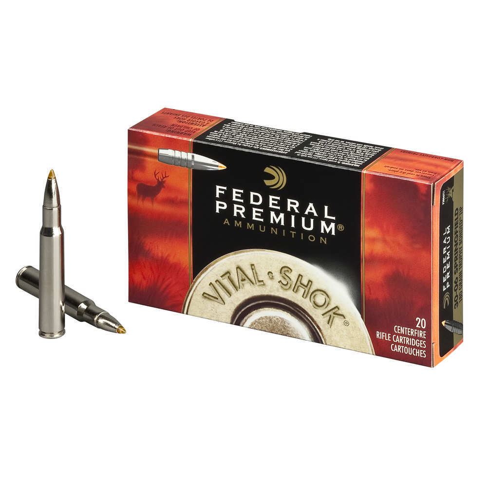 Ammunition Federal 2913 ft lbs 30 06 FED P3006TT1       3006    180 TB            20/10